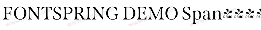 FONTSPRING DEMO Span字体转换